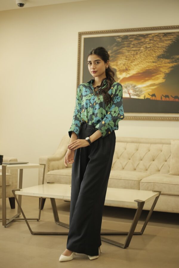 Blue Floral Tops - Image 2